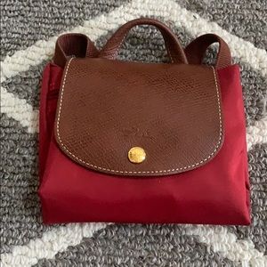 Longchamp Foldable Backpack Red